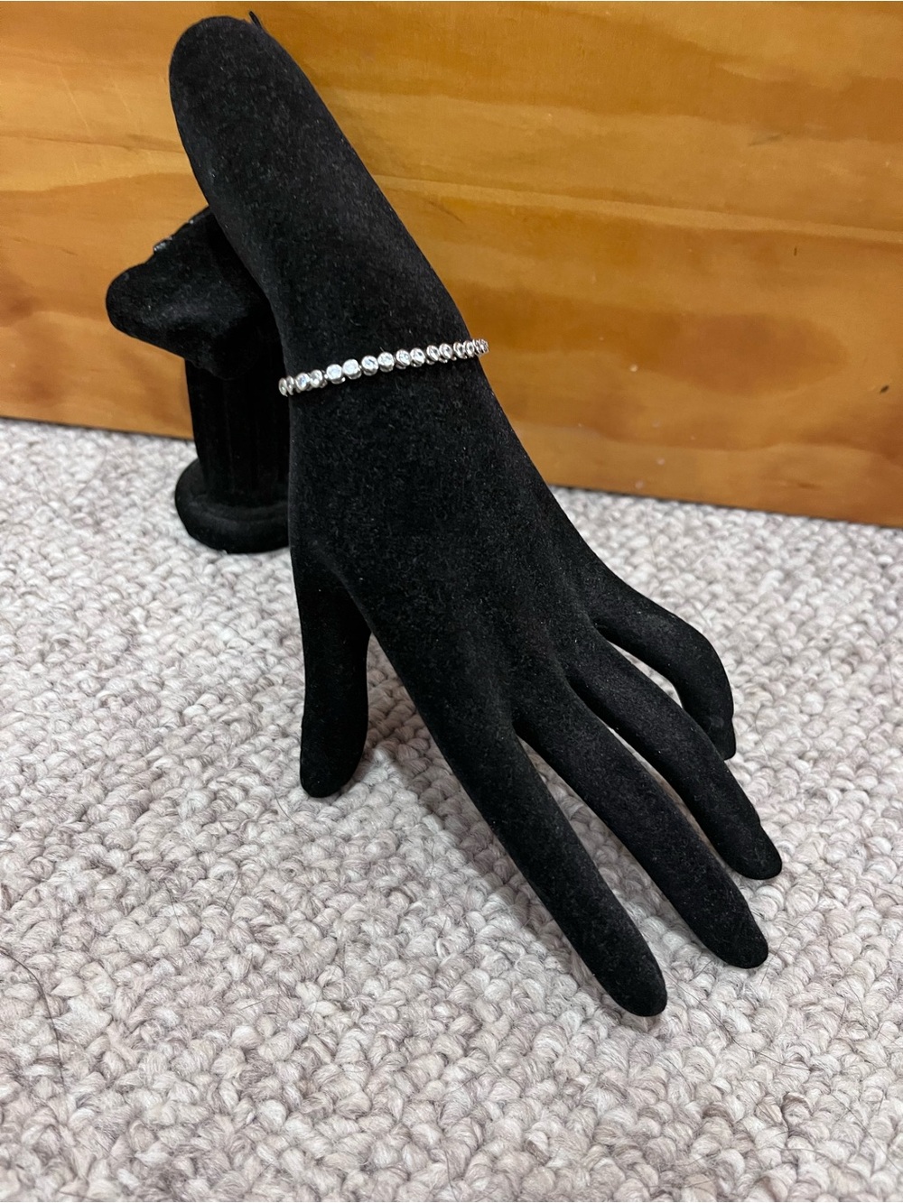 Silver Crystal Tennis Bracelet - Women's Classic Sparkle
